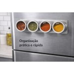 Porta Condimentos Magnético 4 Peças Inox Organizador de Temperos com Imã para Cozinha - Imagem 4