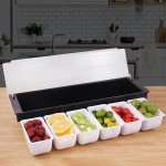 Porta Condimentos Frutas Com 6 Divisórias Bartender Pizzaria - Imagem 2
