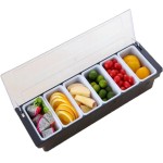 Porta Condimentos Frutas Com 6 Divisórias Bartender Pizzaria - Imagem 5