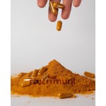 Cúrcuma Pura 2 Potes 240 Cápsulas Gelatina De 600mg (240) - Imagem 3