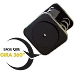 Porta Condimentos Giratório 6 Potes de Vidro com Tampa Dosadora Base Redonda Preta 19,5 x 13,5 Cm - Imagem 6