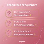 Gloss Labial DAPOP Honey Kiss - Hidratante com Extrato de Mel e Pantenol - Brilho Espelhado, Não Pegajoso, Lip Gloss Confortável - Imagem 5