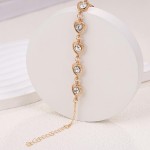 FLORA Conjunto de colar brincos anel e pulseira em formato de coração conjunto de colar em formato de coração conjunto de colar em liga metálica moda feminina - Imagem 4