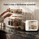 Prateleira Banheiro 2 Andares Organizador de Maquiagem para Condimentos de Cozinha, Porta Temperos (Aço Carbono, Branco) - Imagem 8
