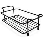 Suporte Cesto Ferro com Alça + 15 Potes Tempero 130ml de Plástico para Condimentos Especiarias Temperos com Tampa Dosadora Dupla + Adesivos - Imagem 8