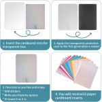 15 peças de cartão de inserção para Kindle Paperwhite, 17 x 12,4 cm, inserções de papel multicolorido, cor sólida, glitter, cartão para capa transparente Kindle (15 cores) - Imagem 3