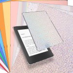 15 peças de cartão de inserção para Kindle Paperwhite, 17 x 12,4 cm, inserções de papel multicolorido, cor sólida, glitter, cartão para capa transparente Kindle (15 cores) - Imagem 4