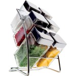 Euro Home - Porta Condimentos Square com Suporte, 6 Peças - VDR1273 - Imagem 5