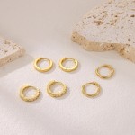 micuco 3 pares de brincos de argola pequenos para mulheres, brincos de argola de hélice minúscula para homens, conjunto de brincos de argola de cartilagem, brincos hipoalergênicos - Imagem 4