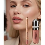 Kit 2 em 1 Gloss + Lápis Labial Combinação Perfeita Para Quem Deseja Lábios Impecáveis. (KIT COR 01 ROSE) - Imagem 3