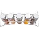 Euro Home - Porta Condimentos de Vidro Redondo Transparente com Suporte 5 peças - VDR0412 - Imagem 5