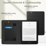 Fintie Capa com suporte para Kindle Paperwhite - Capa de couro PU premium com slot para cartão e alça de mão para Kindle Paperwhite (preto) - Imagem 8
