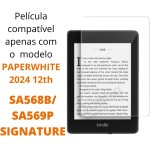Capa Transparente para Kindle Paperwhite 12/2024 + Película Protetora SA568B/SA569P Signature Tela 7 - Imagem 4