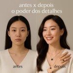 Conjunto de Joias Femininas Trevo da Sorte 18K — Colar, Brincos, Anel Ajustável e Pulseira em Aço Inoxidável - Imagem 5