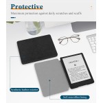 Capa de cor sólida para Kindle Voyage lançada em 2014, não é adequada para outros dispositivos. Capa protetora de textura cruzada com função automática de hibernar/despertar - Imagem 5
