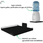 Suporte De Parede Para Bebedouro Purificador De Água Preto - Imagem 3