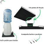 Suporte De Parede Para Bebedouro Purificador De Água Preto - Imagem 4