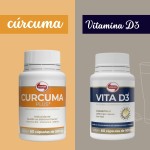 Combo Curcuma Plus E Vitamina D3 Vitafor (60 Cps) - Imagem 4