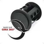 Porta Temperos Condimentos 9 Potes Base Giratória 360° Organizador Cozinha Premium (Branco) - Imagem 6