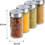 Euro Home - Porta condimentos 12 peças com Suporte Giratório Inox - VDR5456-12 - Imagem 3