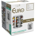 Euro Home - Porta condimentos 12 peças com Suporte Giratório Inox - VDR5456-12 - Imagem 5