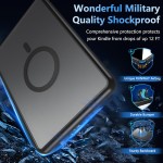 OWKEY Capa magnética para Kindle Paperwhite de 7 polegadas 12ª geração 2024 e Kindle Colorsoft - com airbag compatível com iPhone MagSafe, preta - Imagem 6