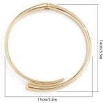 Conjunto de Joias 4 Peças Feminino, Brinco Gota, Pulseira, Anel e Colar Choker - Imagem 3