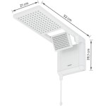 Chuveiro Acqua Duo Ultra Branco 220V 7800W Lorenzetti - Imagem 6