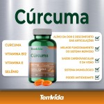 Cúrcuma + Selênio + Vitamina B12 e Vitamina E - 130 mg de Rizomas de Curcumina - 60 softcaps - Tem Vida - Imagem 4