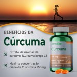 Cúrcuma + Selênio + Vitamina B12 e Vitamina E - 130 mg de Rizomas de Curcumina - 60 softcaps - Tem Vida - Imagem 5