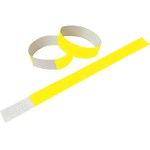 250 Pulseiras amarelas neon para festa Med