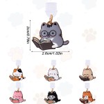 7 peças de pingentes de plugue de poeira de gato para Kindle, lindas capas de porta de carregamento, acessórios de proteção contra poeira e decoração berloque para leitores eletrônicos, mulheres - Imagem 2