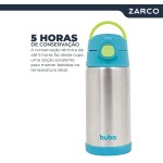 BUBA Garrafa Térmica Parede Dupla 400 Ml - Azul, Azul, Tamanho único - Imagem 2