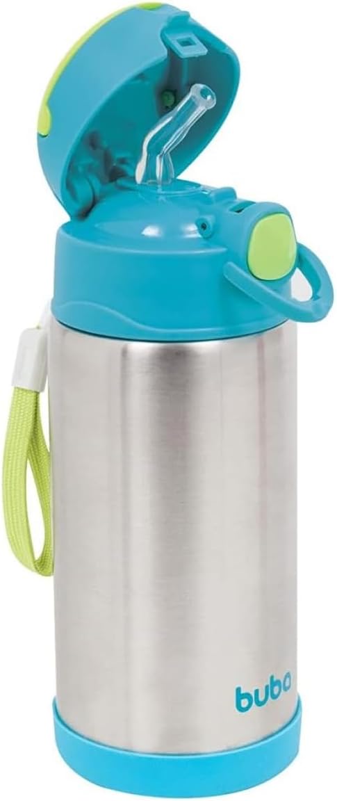 BUBA-Garrafa-Termica-Parede-Dupla-400-Ml-Azul-Azul.jpg BUBA Garrafa Térmica Parede Dupla 400 Ml - Azul, Azul, Tamanho único