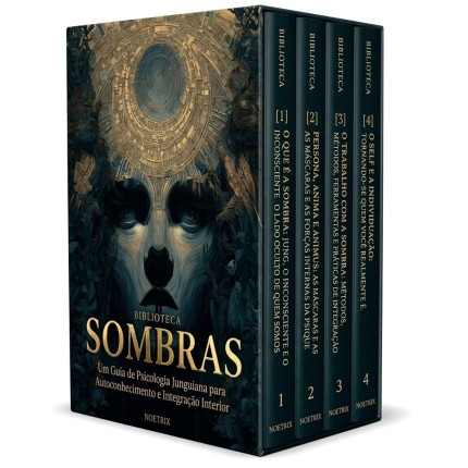 Biblioteca Sombras - 4 Livros - Um Guia da Psicologia de Jung para Autoconhecimento e Integração Interior: Entenda a Psicologia Analítica e o Caminho do Desenvolvimento Interior