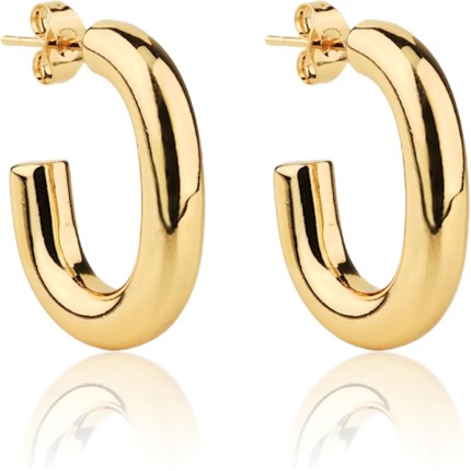 Brinco Argola Oval Feminina Dourado Aço inoxíavel 316L Cirúrgico Antialérgico Resistente Facil Limpeza Estilo Luxo Blogueira
