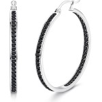 Brincos de argola grandes de aço inoxidável para mulheres, brincos de argola de strass multicoloridos, conjunto de joias de 35 mm/40 mm/50 mm