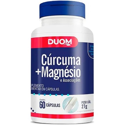 CURCUMA COM MAGNÉSIO MAIS ASSOCIAÇÕES 60 CAPSULAS - DUOM