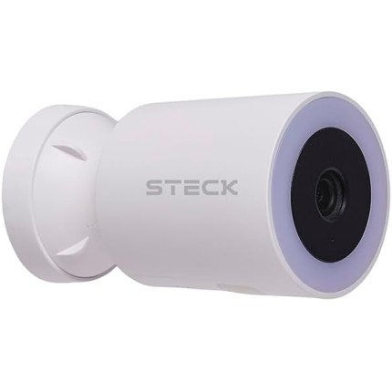 Câmera De Segurança Externa Fixa Light C/Visão Noturna Colorida Wi-Fi Resolução 2K Ip65 Scam5Bs1 Steck Ambiente Conectado