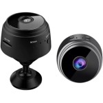 Câmera Espiã Mini HD Wi-Fi 1080p – Sensor de Presença, Visão Noturna, Ângulo 150°, Suporte para Cartão SD 128GB, Ideal para Monitoramento Discreto