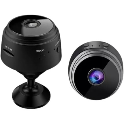 Câmera Espiã Mini HD Wi-Fi 1080p – Sensor de Presença, Visão Noturna, Ângulo 150°, Suporte para Cartão SD 128GB, Ideal para Monitoramento Discreto