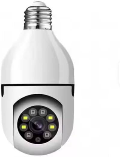 Camera-IP-Lampada-8177-WiFi-Full-HD-1080p-com-Visao.jpg Câmera IP Lâmpada 8177 WiFi Full HD 1080p com Visão Noturna, Bivolt, Detecção de Movimento e Áudio Bidirecional