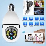 Câmera Segurança Lâmpada IP WiFi Full HD 1080p com Visão Noturna Infravermelho 1080P, Bivolt, Detecção de Movimento, Áudio Bidirecional, Prova D'água Giratória - Imagem 2