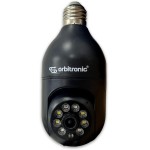 Camera Segurança Lampada Preta Wifi C/rastreio 360 1080p visão noturna Pet Orbitronic