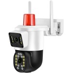 Câmera de Segurança Dome 3,6mm Wi-Fi 4MP IP66, com Sirene, Alarme Óptico HZ-S5