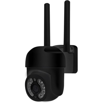 Câmera de Segurança Externa Wi-Fi Full HD 1080P IP66 – Visão Noturna Inteligente, Áudio Bidirecional, Detecção de Movimento, Compatível com Cartão Micro SD até 128GB