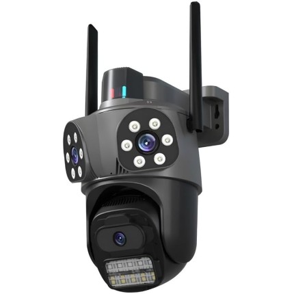 Câmera de Segurança Interna/Externa, Estilo Domo, 1080p/720p, Detecção de Movimento, Monitoramento Residencial, I29, Wi-Fi/Com Fio, Visão Noturna, Áudio Bidirecional, AC/DC, Wi-Fi