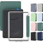 Capa Capinha Case para Kindle Paperwhite 12ª Geração e Kindle Colorsoft 7 Polegadas (SA569P, SA568B, SA58CB, SA59CP) com Função Ativa e Desativa Tela e Fundo em Acrílico - FD Acessórios (Rosa Claro)