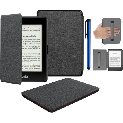 Capa Compatível Com Novo Kindle 11ª Geração 6" Polegadas 2024 e 2022 (RS23CV e C2V2L3) - Rígida Com Alça + Caneta Touch - Sistema de Hibernação - Fechamento Magnético - (NÃO SERVE NO PAPERWHITE)