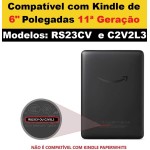 Capa Compatível Com Novo Kindle 11ª Geração 6" Polegadas 2024 e 2022 (RS23CV e C2V2L3) - Rígida Com Alça + Caneta Touch - Sistema de Hibernação - Fechamento Magnético - (NÃO SERVE NO PAPERWHITE) - Imagem 2